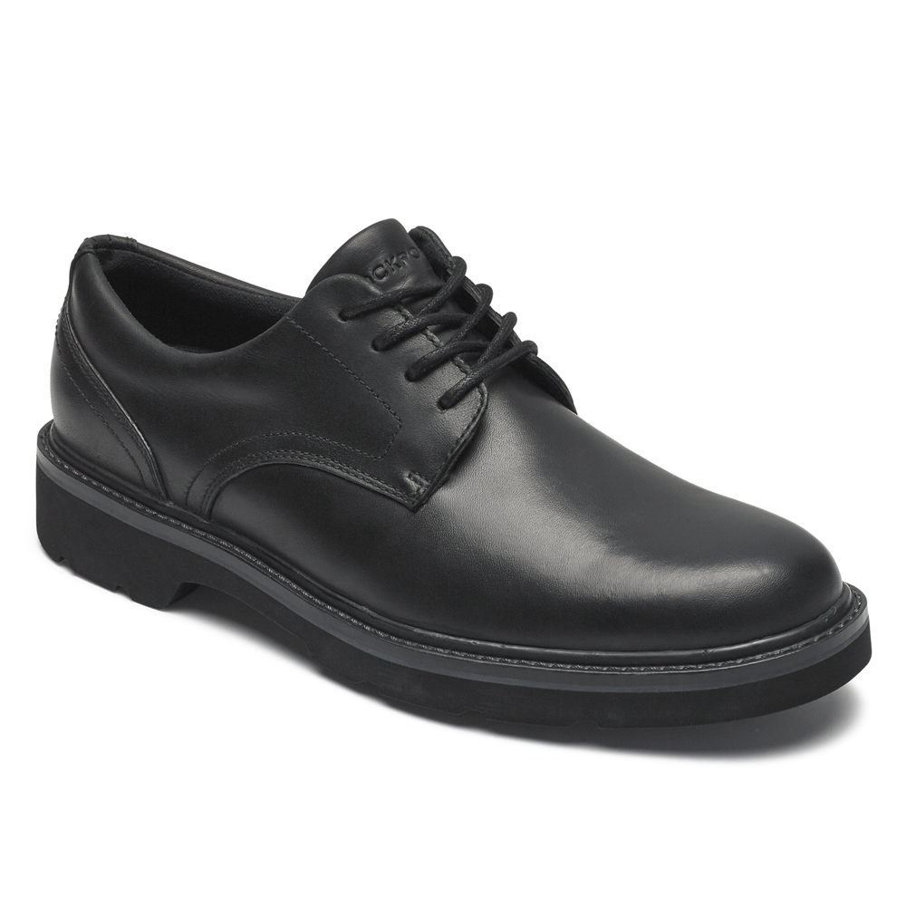 Oxfords Rockport Homem Pretas - Charlee Waterproof Plain Toe - 81609VCRG